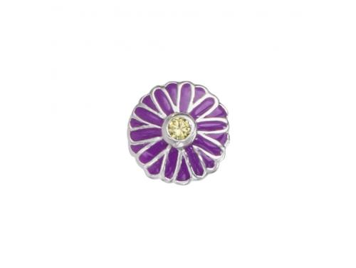 Stow Stg Enamel Aster Flower Charm image