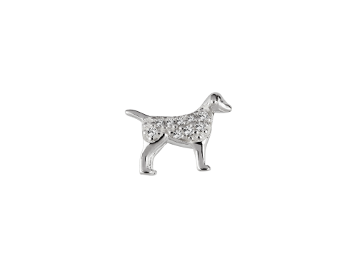 Stow Stg CZ Dog Charm image