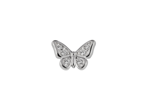 Stow Stg CZ Butterfly Charm image