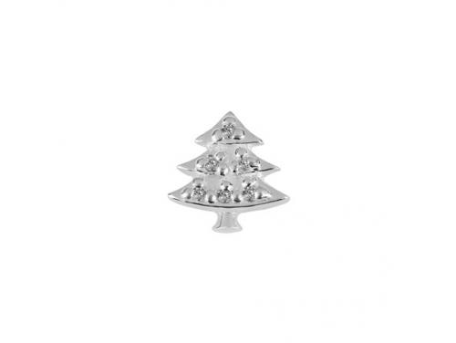 Stow Stg CZ Christmas Tree Charm image