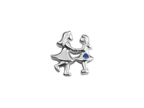 Stow Stg CZ Best Friends Charm image