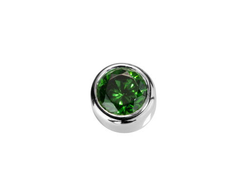 Stow Emerald CZ Virtue Charm image