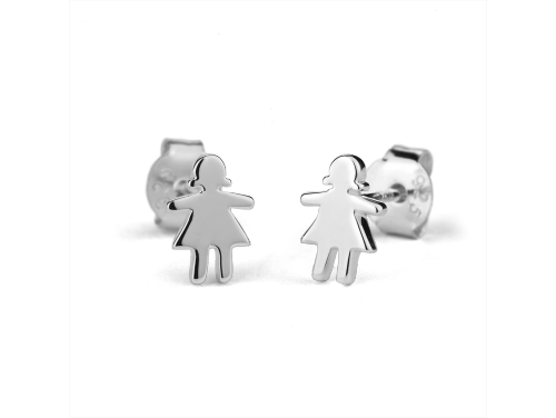 Stow Sterling Silver Stowaway Girl Earrings image