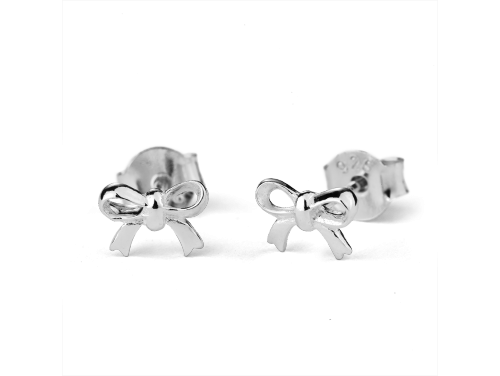 Stow Sterling Silver Bow Earrings image