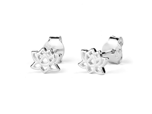 Stow Sterling Silver Lotus Earrings image