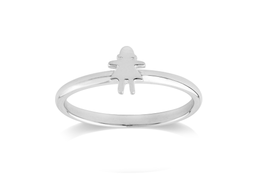 Stow Sterling Silver Stowaway Girl Ring image