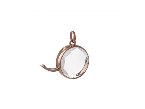 9ct Rose Gold Medium Faceted Locket image