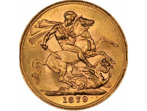 1879 Sovereign Coin image