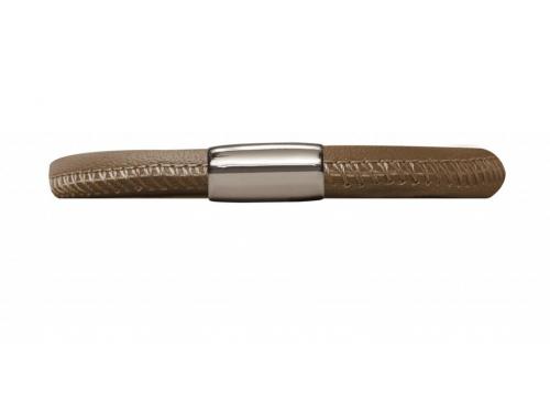 Single Brown Leather Bracelet image