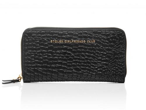 Stolen Girlfriends Club Big Trouble Wallet - Black/Gold image