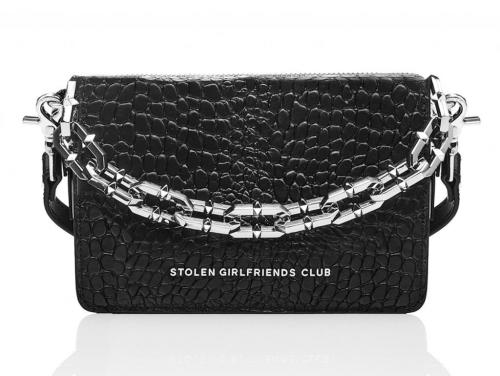 Stolen Girlfriends Club Little Trouble Bag - Black/Silver image