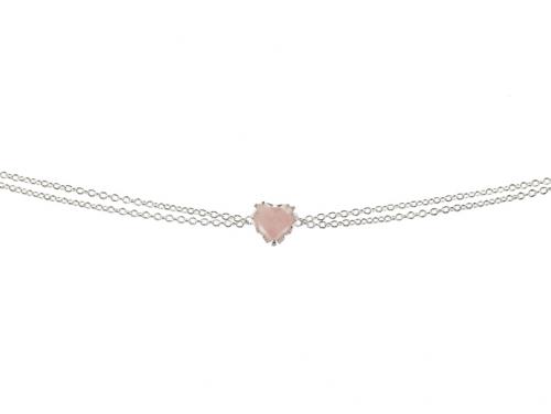 Stolen Girlfriends Club Love Claw Bracelet - Rose Quartz image