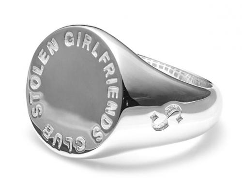 Stolen Girlfriends Club Stg Text Logo Sovereign Ring image