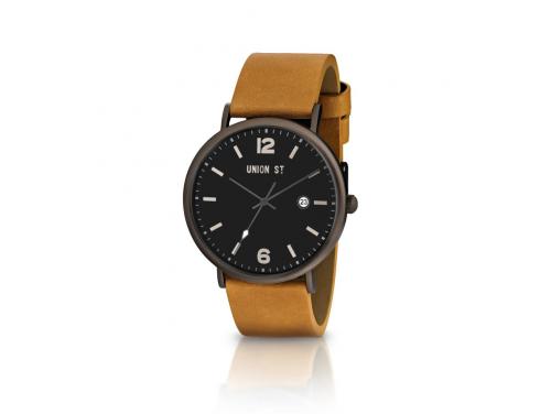 Union St. Joshua Black and Tan Watch image