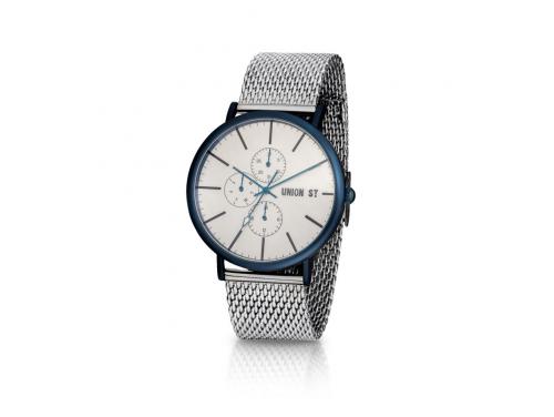 Union St. Ethan Silver and Blue Watch image