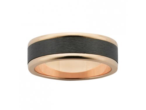 Ziro 9ct Rose Gold Flat 7mm Wedder image