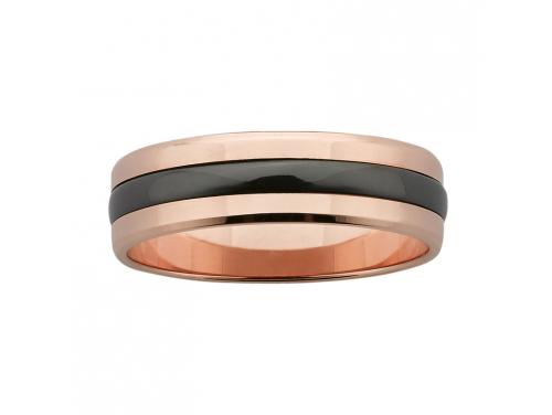 9ct Rose Gold Ziro 6mm Rounded Wedder image