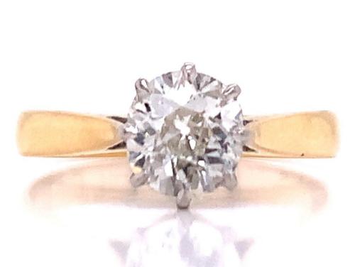 18ct/Platinum Diamond Solitaire Ring TDW 0.83ct image