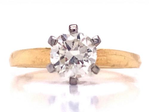 18ct Diamond Solitaire Ring TDW 0.94ct image
