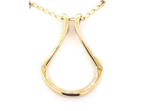 9ct Gold Ring Holder Pendant image