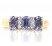 9ct Ceylon Sapphire Diamond Ring image