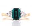 18ct Tourmaline Diamond Ring TDW 0.17ct image