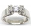 18ct White Gold Diamond Solitaire Ring image