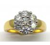 18ct Diamond Cluster Ring TDW 1.00CT image