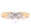 9ct Three Diamond Ring TDW 0.50ct image