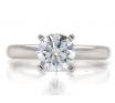 14ct White Gold Lab Grown Diamond Solitaire Ring TDW 1.05ct image