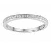 9ct White Gold Diamond Bead Set Channel Ring TDW 0.15ct image