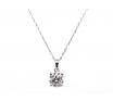 18ct White Gold Lab Grown Diamond Pendant TDw 1.00ct image