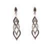 14ct White Gold Diamond Drop Earrings TDW 0.15ct image