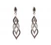 14ct White Gold Diamond Drop Earrings TDW 0.15ct image