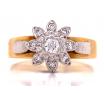 18ct Diamond Cluster Ring TDW 0.16ct image