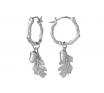 Karen Walker Stg Acorn & Leaf Mini Hoop Earrings image