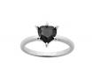 Karen Walker Stg Onyx Cupid's Heart Ring image