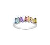 Karen Walker Stg Multi Baguette CZ Cubist Ring image