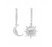 Karen Walker Stg Sun & Moon Hoop Earrings image