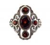 Sterling Silver Garnet Dress Ring image