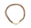 18ct 19cm Two Tone Twist Box Bracelet image