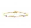 18ct Three Diamond Twist Bracelet image