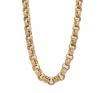 9ct 48cm Half Engraved Belcher Chain image