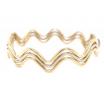 18ct Three Wave Snap & Hinge Bracelet image