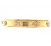 18ct Two Tone Screw Snap & Hinge Bracelet image