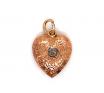 9ct Rose Gold Two Tone Heart Charm  image