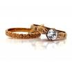 9ct Cubic Zirconia Two Rings Charm image