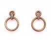 9ct Diamond Double Circle Earrings image