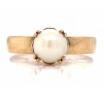 9ct Pearl Solitaire Ring image