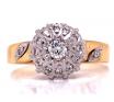18ct Diamond Cluster Ring TDW 0.21ct image